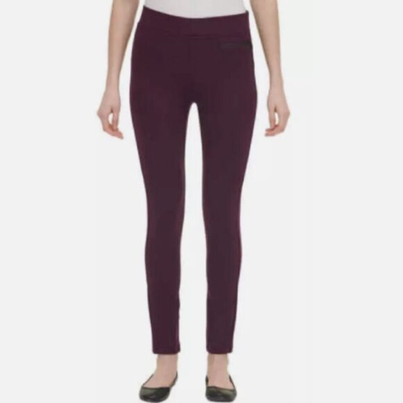 Dkny Pants - NEW DKNY Jeans Aubergine Stretch Skinny Legging Pants Womens S Rayon Blend